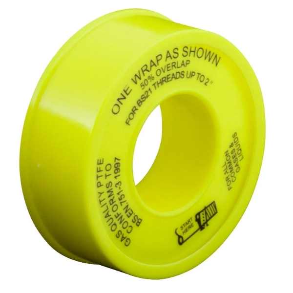 Yellow thread tape