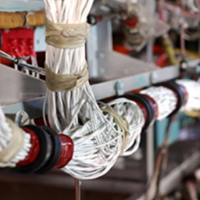 Peflon FEP wire manufacturing floor
