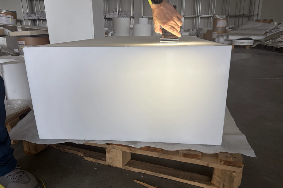Blocco in PTFE Peflon da 600 mm